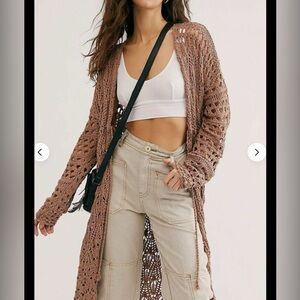 Crotchet Maxi Cardigan